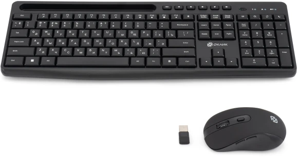 Клавиатура + мышь Оклик S275W клав:черный мышь:черный USB беспроводная slim Multimedia (1993113) Клавиатура + мышь Оклик S275W клав:черный мышь:черный USB беспроводная slim Multimedia (1993113)
