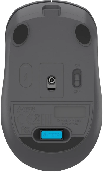 Мышь A4Tech Fstyler FG15C Air2 серый оптическая 1200dpi беспров. USB для ноутбука 3but