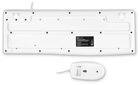 Клавиатура + мышь Оклик S650 клав:белый мышь:белый USB Multimedia (1875257) Клавиатура + мышь Оклик S650 клав:белый мышь:белый USB Multimedia (1875257)