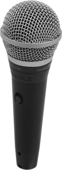 Микрофон проводной Shure PGA48-XLR-E 4.6м черный/серебристый