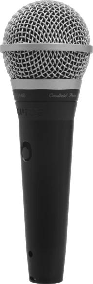 Микрофон проводной Shure PGA48-XLR-E 4.6м черный/серебристый