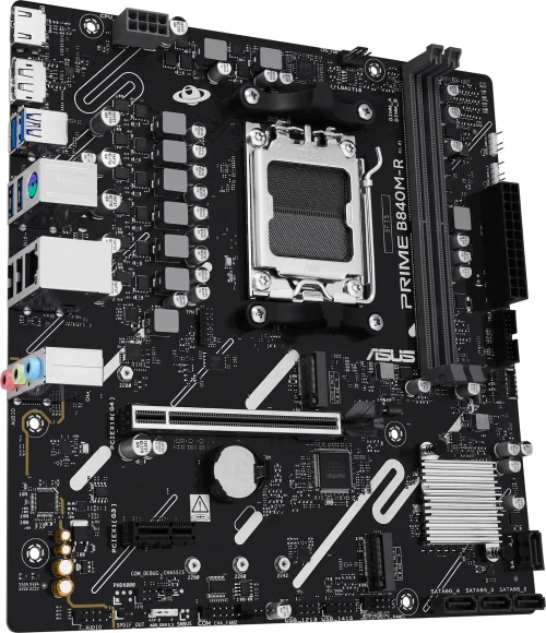 Материнская плата Asus PRIME B840M-R Socket AM5 AMD B840 2xDDR5 mATX AC`97 8ch(7.1) GbLAN RAID+HDMI+DP