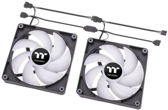 Вентилятор для корпуса Thermaltake CT120 Sync ARGB 120х120x25 черный 4-pin 25.8дБ (упак.:2шт) (CL-F149-PL12SW-A) Ret