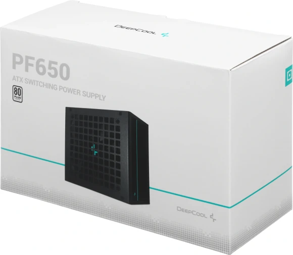 Блок питания Deepcool ATX 650W PF650 80+ white (20+4pin) APFC 120mm fan 6xSATA RTL