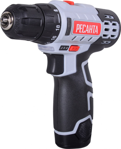 Дрель-шуруповерт Ресанта ДА-12-2Л аккум. патрон:быстрозажимной (75/14/1)