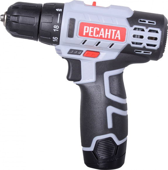 Дрель-шуруповерт Ресанта ДА-12-2Л аккум. патрон:быстрозажимной (75/14/1)