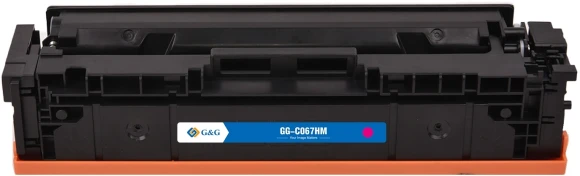 Картридж лазерный G&G GG-C067HM CRG067HMAG пурпурный (2350стр.) для Canon LBP631Cw/LBP633Cdw/LBP632Cdw/i-SENSYS MF651Cw/MF655Cdw/MF657Cdw/MF655Cw/MF657Cw/MF653Cdw/MF654Cdw/MF656Cdw