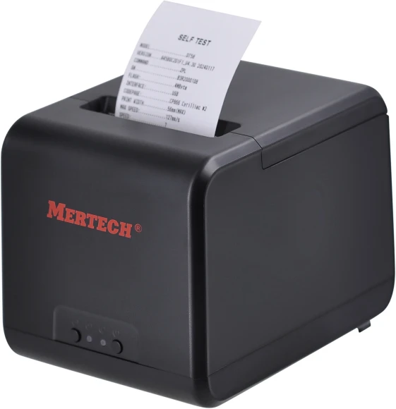 Термопринтер Mertech DELTA (4603) 203dpi 75мм/с/USB/BT для печ.накл. серый
