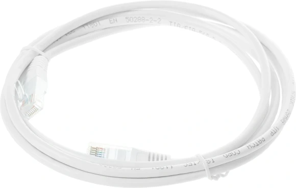 Патч-корд Lanmaster TWT-45-45-2.0-WH UTP RJ-45 вил.-вилка RJ-45 кат.5E 2м белый ПВХ (уп.:1шт)