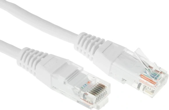 Патч-корд Lanmaster TWT-45-45-2.0-WH UTP RJ-45 вил.-вилка RJ-45 кат.5E 2м белый ПВХ (уп.:1шт)
