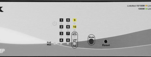 Коммутатор D-Link DGS-1210-10MP/F3A (L2) 8x1Гбит/с 2SFP 8PoE 130W настраиваемый Коммутатор D-Link DGS-1210-10MP/F3A (L2) 8x1Гбит/с 2SFP 8PoE 130W настраиваемый