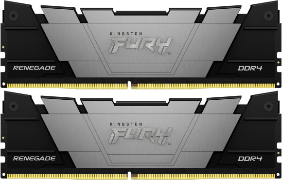Память DDR4 2x8GB 3200MHz Kingston KF432C16RB2K2/16 Fury Renegade Black RTL Gaming PC4-25600 CL16 DIMM 288-pin 1.35В kit dual rank с радиатором Ret