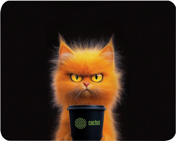 Коврик для мыши Cactus Night Cat 220x180x2мм (CS-MP-P12XS)
