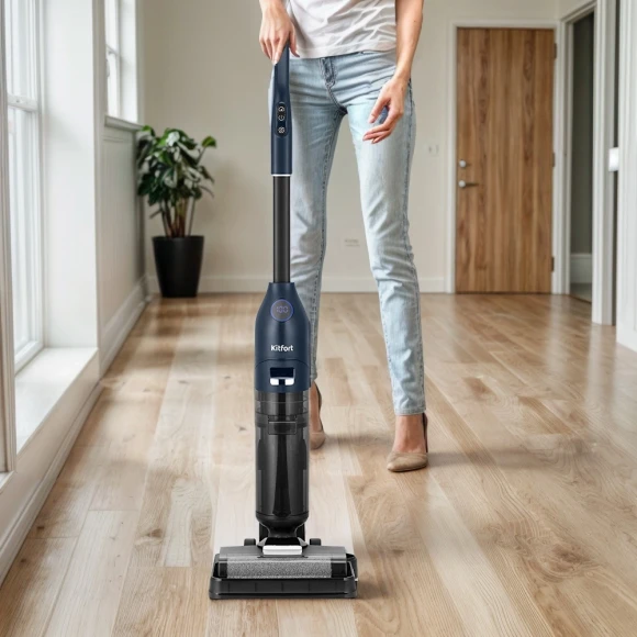 Пылесос моющий Kitfort КТ-5248 120Вт синий/черный Пылесос моющий Kitfort КТ-5248 120Вт синий/черный