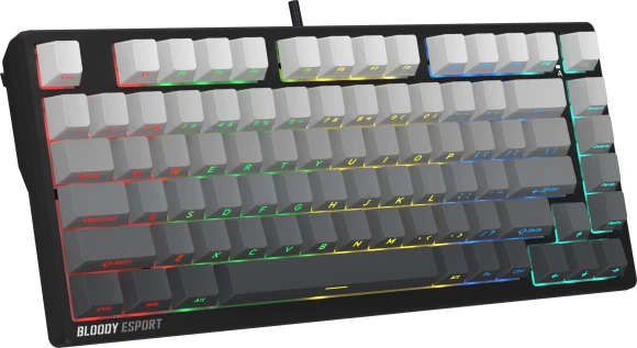 Клавиатура A4Tech MS76 PLUS механическая черный/серый USB Multimedia for gamer LED кабель 1.8м