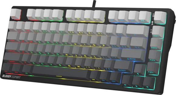 Клавиатура A4Tech MS76 PLUS механическая черный/серый USB Multimedia for gamer LED кабель 1.8м