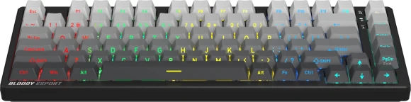 Клавиатура A4Tech MS76 PLUS механическая черный/серый USB Multimedia for gamer LED кабель 1.8м