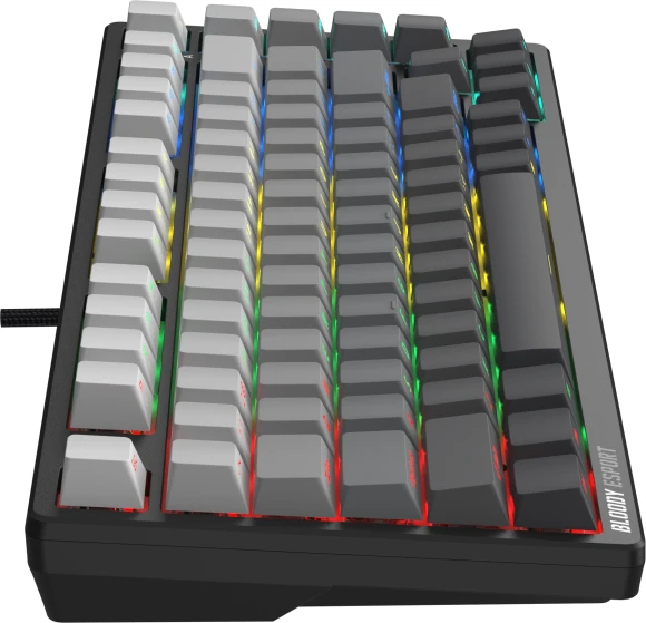 Клавиатура A4Tech MS76 PLUS механическая черный/серый USB Multimedia for gamer LED кабель 1.8м