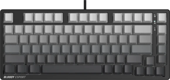 Клавиатура A4Tech MS76 PLUS механическая черный/серый USB Multimedia for gamer LED кабель 1.8м