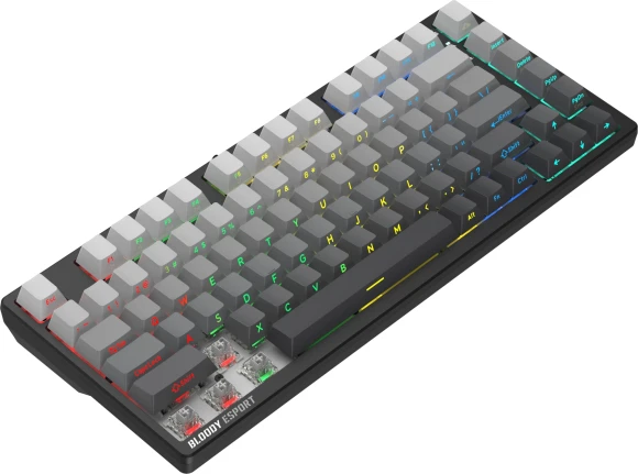 Клавиатура A4Tech MS76 PLUS механическая черный/серый USB Multimedia for gamer LED кабель 1.8м