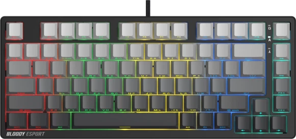 Клавиатура A4Tech MS76 PLUS механическая черный/серый USB Multimedia for gamer LED кабель 1.8м