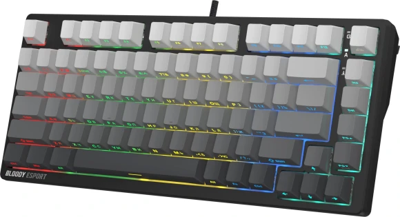 Клавиатура A4Tech MS76 PLUS механическая черный/серый USB Multimedia for gamer LED кабель 1.8м