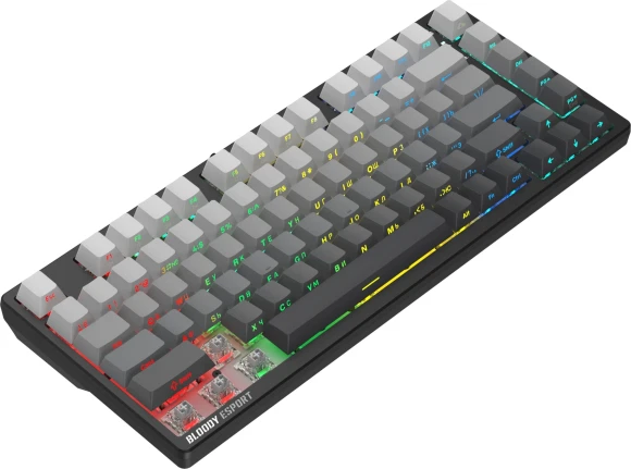 Клавиатура A4Tech MS76 PLUS механическая черный/серый USB Multimedia for gamer LED кабель 1.8м