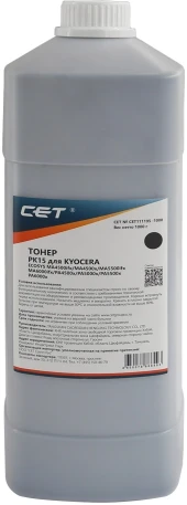 Тонер Cet PK15 CET111195-1000 черный бутылка 1000гр. для принтера KYOCERA ECOSYS MA4500ifx