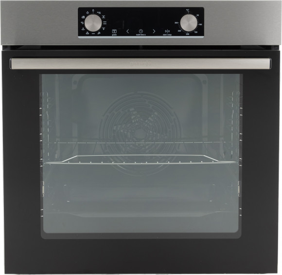 Духовой шкаф Электрический Gorenje BO6735E05X нержавеющая сталь/черный