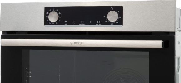 Духовой шкаф Электрический Gorenje BO6735E05X нержавеющая сталь/черный