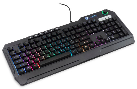 Клавиатура Оклик 715G черный USB Multimedia for gamer LED (1680657) Клавиатура Оклик 715G черный USB Multimedia for gamer LED (1680657)