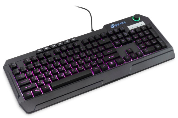 Клавиатура Оклик 715G черный USB Multimedia for gamer LED (1680657) Клавиатура Оклик 715G черный USB Multimedia for gamer LED (1680657)