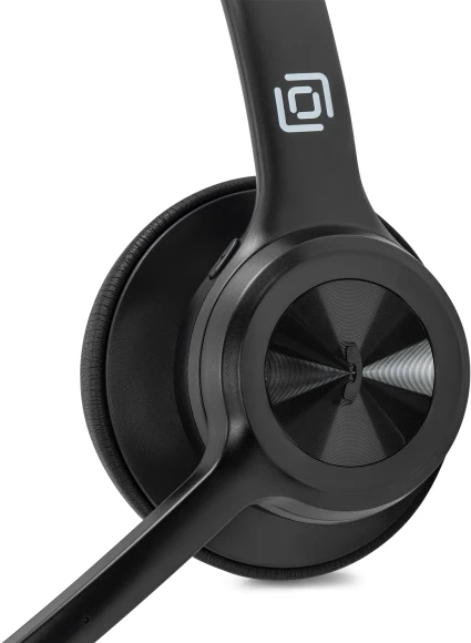 Наушники с микрофоном Оклик HS-L800 черный 1.8м накладные оголовье (1978719)
