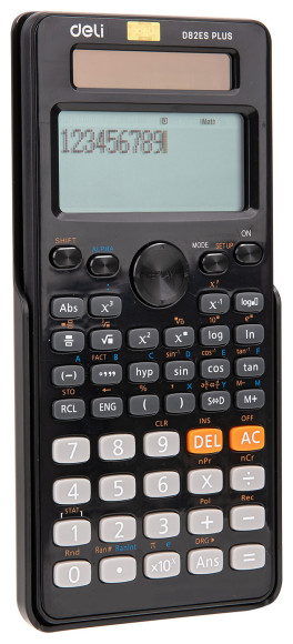 Калькулятор научный Deli ED82ES черный 10+2-разр. Калькулятор научный Deli ED82ES черный 10+2-разр.