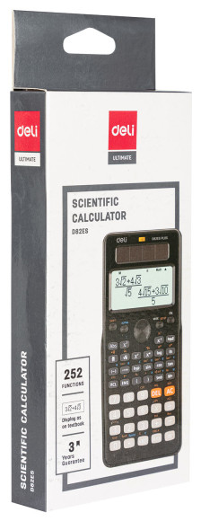 Калькулятор научный Deli ED82ES черный 10+2-разр. Калькулятор научный Deli ED82ES черный 10+2-разр.