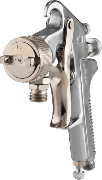 Краскораспылитель Stayer Professional 06477-1.4 340л/мин соп.:1.4мм бак:1л серебристый