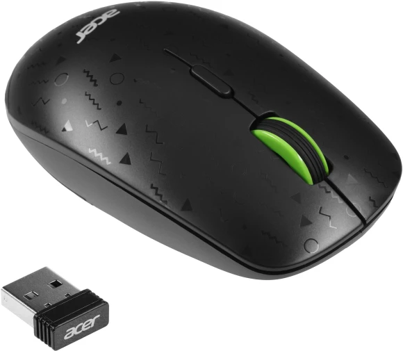 Мышь Acer OMR307 черный оптическая 1600dpi беспров. USB 4but (ZL.MCECC.022)