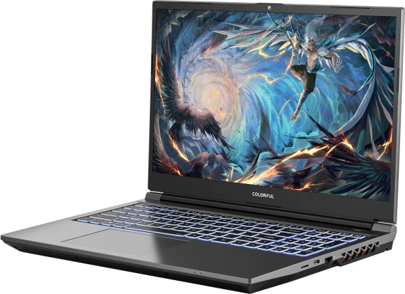 Ноутбук Сolorful Evol X15 AT 23 Core i5 12450H 16Gb SSD512Gb NVIDIA GeForce RTX4060 6Gb 15.6" IPS FHD (1920x1080) без ОС grey WiFi BT Cam (A10003400455)