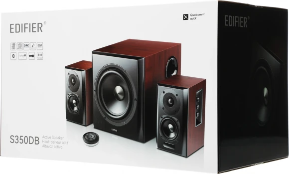 Колонки Edifier S350DB 2.1 коричневый/орех 150Вт BT
