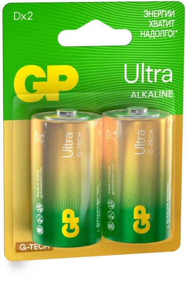 Батарея GP Ultra Alkaline 14AUA21-2CRSBC2 C (2шт) блистер Батарея GP Ultra Alkaline 14AUA21-2CRSBC2 C (2шт) блистер