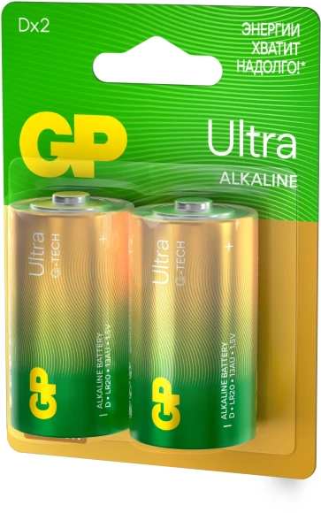 Батарея GP Ultra Alkaline 14AUA21-2CRSBC2 C (2шт) блистер Батарея GP Ultra Alkaline 14AUA21-2CRSBC2 C (2шт) блистер