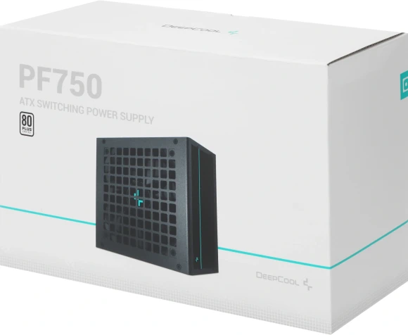 Блок питания Deepcool ATX 750W PF750 80+ white (20+4pin) APFC 120mm fan 6xSATA RTL