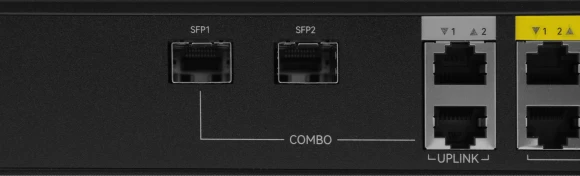 Коммутатор Netis P124GH (L2) 24x100Мбит/с 2x1Гбит/с 1xКомбо(1000BASE-T/SFP) 1SFP 24PoE 24PoE+ 360W неуправляемый