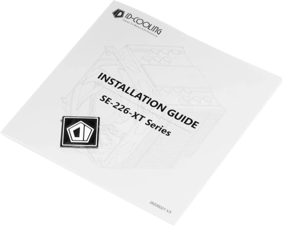 Устройство охлаждения(кулер) ID-Cooling SE-226-XT Soc-AM5/AM4/1200/1700/1851 черный 4-pin 15-35dB Al+Cu 250W 1300gr Ret (SE-226-XT BLACK)