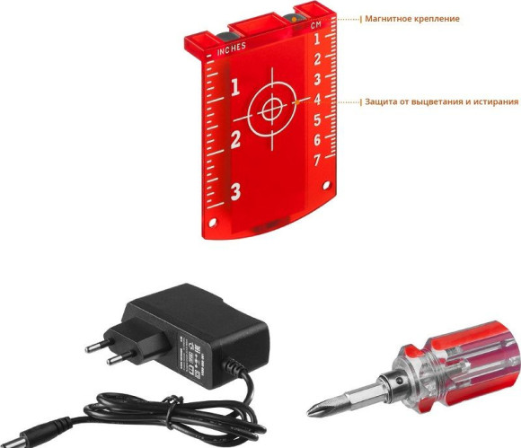 Нивелир лазерн. Kraftool 34640-4 цв.луч. красный 3луч.