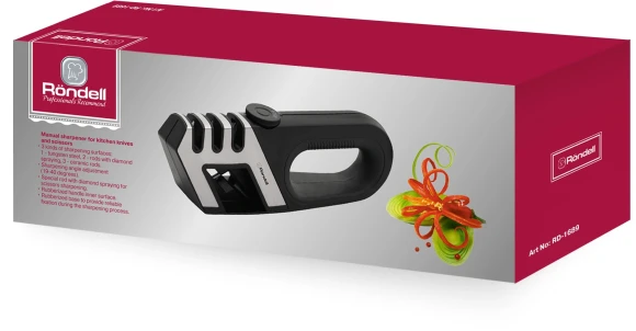 Точилка Rondell RD-1689 черный упак.:подарочная упаковка