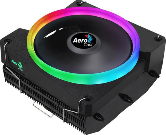 Устройство охлаждения(кулер) Aerocool Cylon 3H ARGB Soc-AM5/AM4/1200/1700/1851 черный 4-pin 13-24dB Al+Cu 125W 480gr Ret (CYLON 3H ARGB PWM 4P)