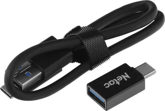 Накопитель SSD Netac USB-C 960Gb NT01Z7S-960G-32BK Z7S 2.5" черный Накопитель SSD Netac USB-C 960Gb NT01Z7S-960G-32BK Z7S 2.5" черный