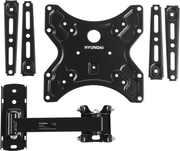 Кронштейн для телевизора Hyundai GL-R4 черный 13"-65" макс.25кг настенный поворот и наклон