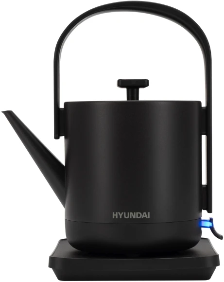 Чайник электрический Hyundai HYK-S2507 0.7л. 1000Вт черный корпус: металл